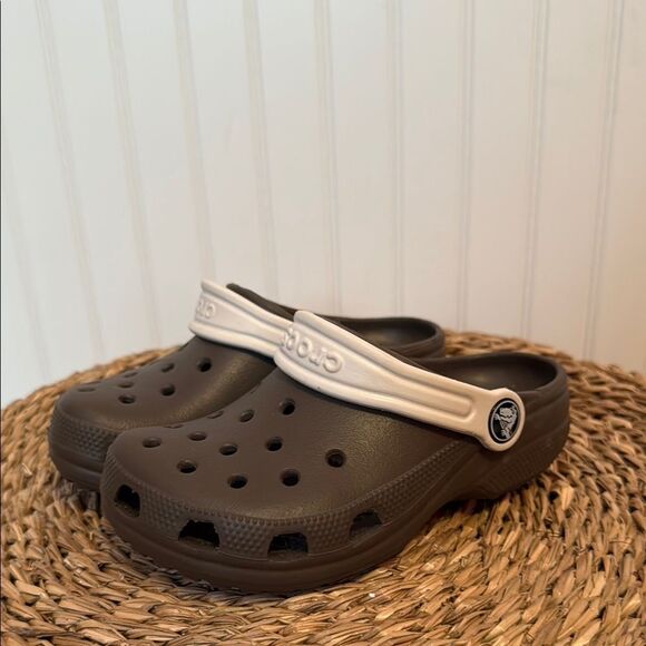 Crocs Kids' Brown and Cream Clogs - Picture 1 of 13